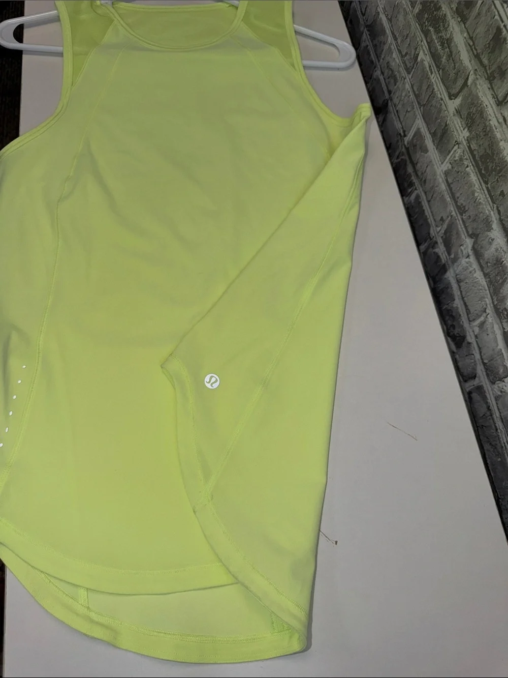 Women’s Lululemon Neon Yellow Performance Tank Top - Lightweight Activewear